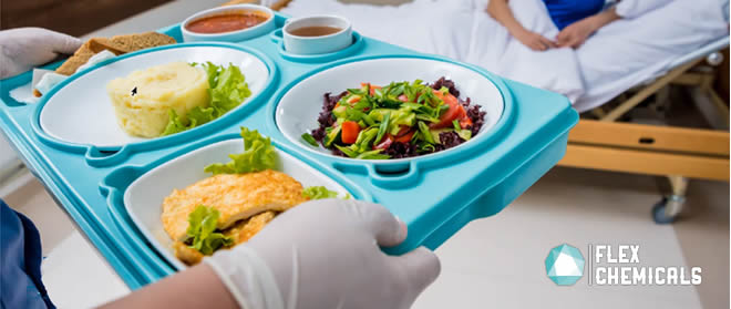 Bandejas de refeição para hospitais, escolas, resturantes e indústrias.